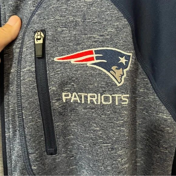 NWT New England Patriots G III Jacket Mens Size M Blue Full Zip NFL Football - Picture 9 of 13